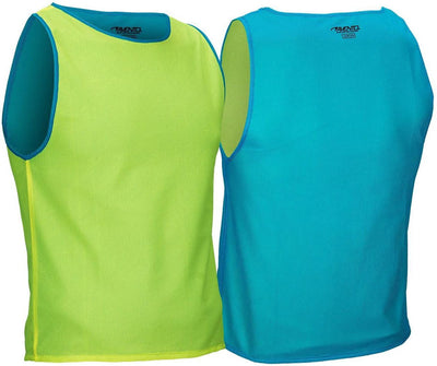 Avento trainingshesje dubbelzijdig - junior - fluorgeel blauw - jr one size