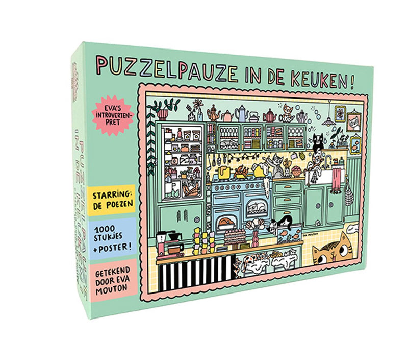 Eva mouton eva's introvertenpret: puzzelpauze in de keuken