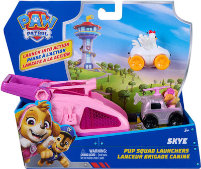 Paw patrol - skye pup squad werpers - 2-pack met chickaletta-voertuig - speelsets