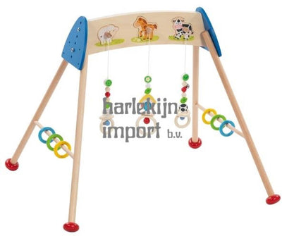 Goki houten babygym boerderijdieren met geluid