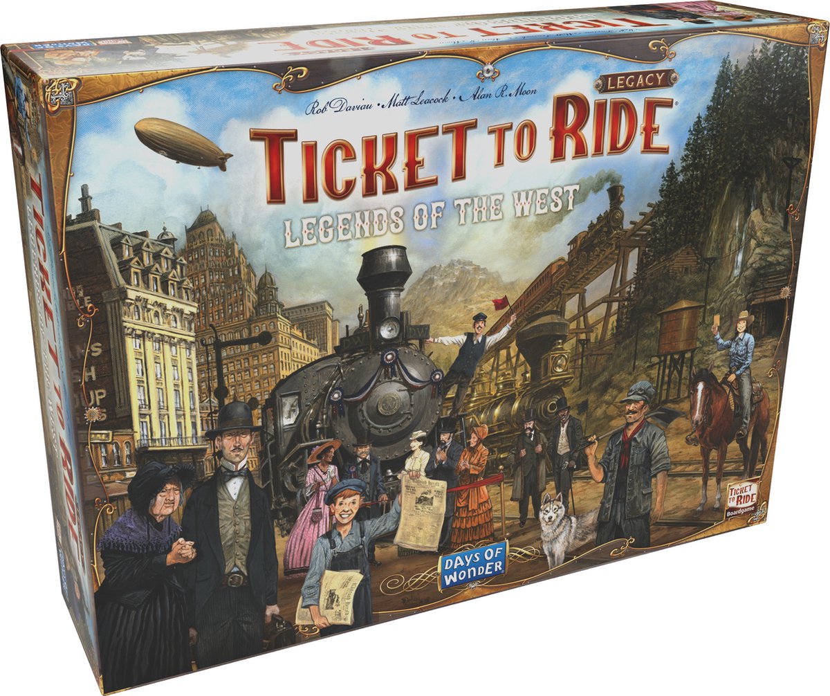 Days of wonder ticket to ride - legacy legends of the west - engelstalig bordspel