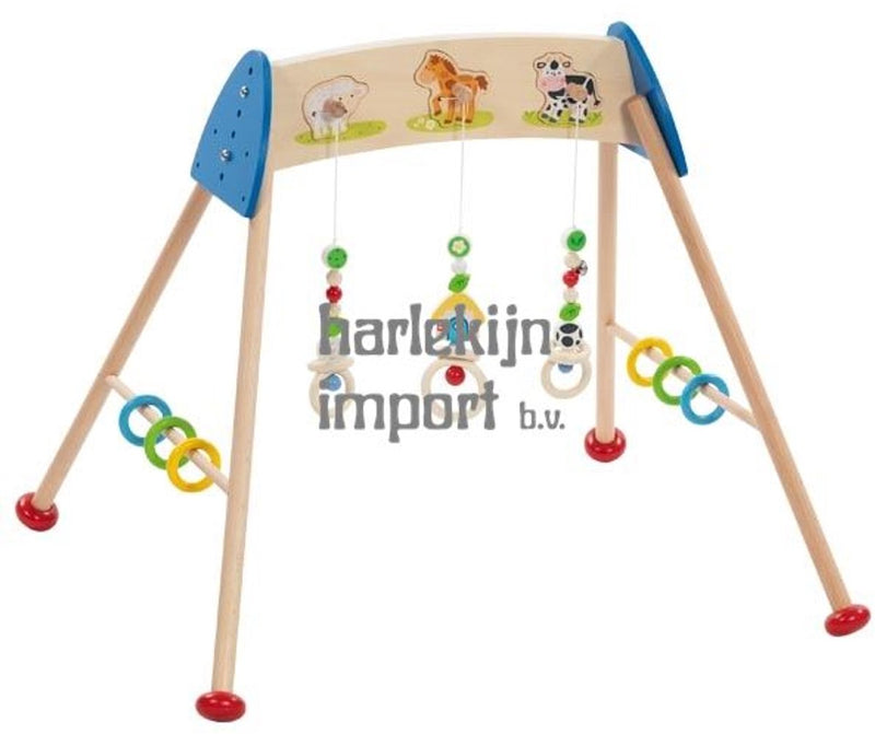 Goki houten babygym boerderijdieren met geluid