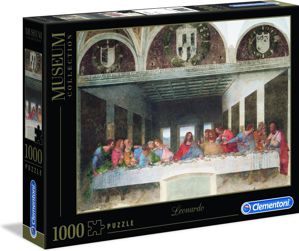 Clementoni - puzzel - 1000 stukjes - leonardo-cenacolo (museum) - puzzel voor volwassenen - art collection