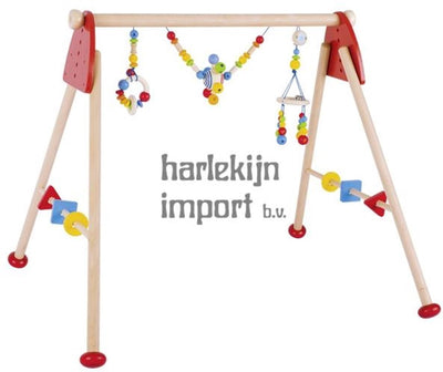 Goki houten babygym regenboog