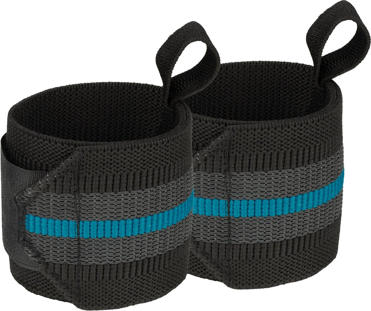 Avento fitness polsbanden - wrist wraps - one size - zwart