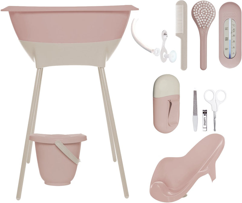 Luma babycare bad -en verzorgingsset luma blush pink
