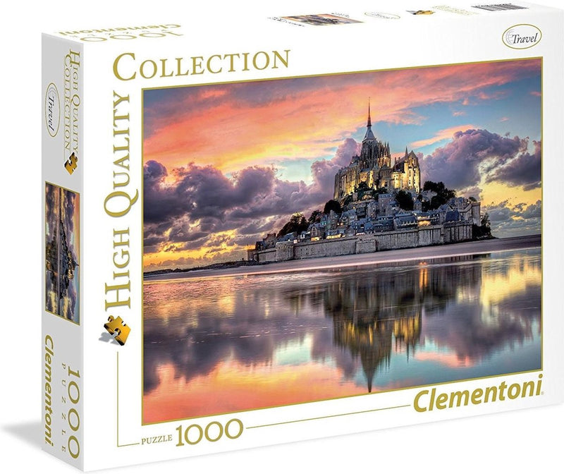 Clementoni - puzzel - 1000 stukjes - le magnifique mont saint-michel - puzzel voor volwassenen - high quality collection