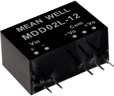 Mw mean well mdd02n-15 dc dc-convertermodule 67 ma 2 w aantal uitgangen: 2 x inhoud 1 stuk(s)