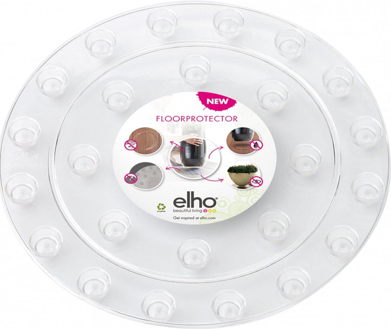 Elho floorprotector rond 21 - accessoires voor binnen - ø 21.0 x h 1.5 cm - transparant transparant
