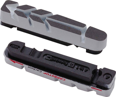 Bbb cycling remblokken carbstop - velgrem - compatibel met racefiets - zwart - bbs-29