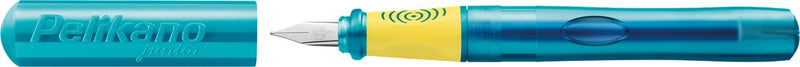Pelikan vulpen o junior - turkoois - linkshandig
