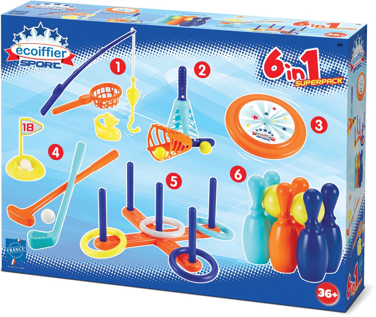 Ecoffier ecoiffier sport sportset - 6in1