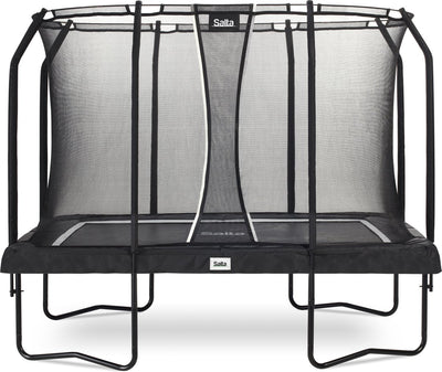Salta premium black edition - 305 x 214 cm - rechthoekige trampoline met veiligheidsnet - max. 150 kg - zwart