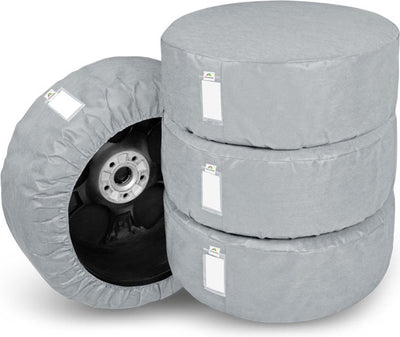 Kegel blazusiak bandenhoezen opslag opberg set a 4 stuks maat xl - vanaf 17 - 19 inch kleur grijs ideaal bij winter zomer wissel