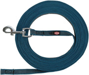 Trixie hondenriem sleeplijn met rubber anti slip petrol blauw - afbeelding 1