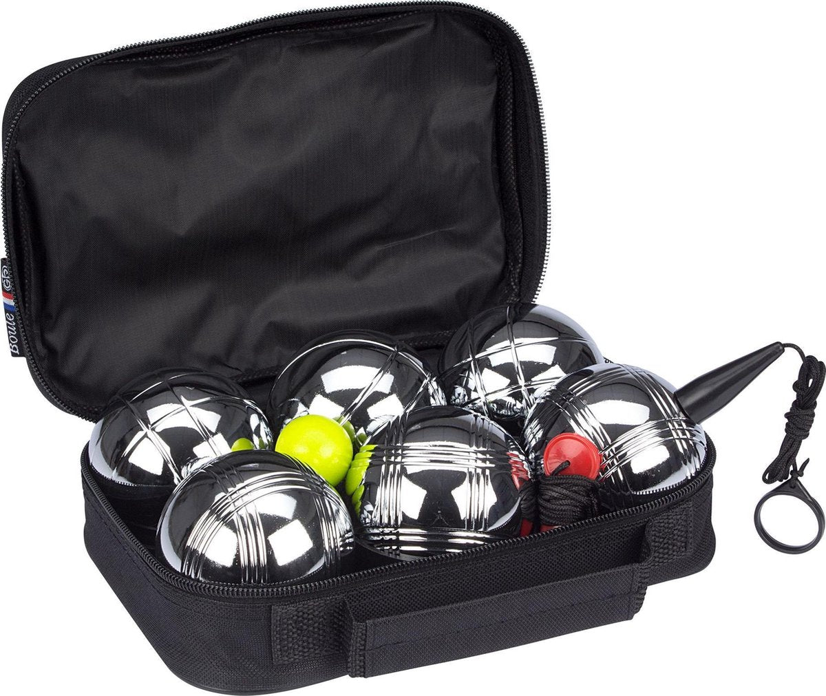 Get go jeu de boules set vi - 6 ballen - chroom