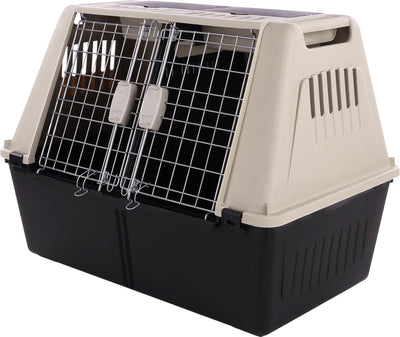 Flamingo tripper - transportkooi honden - transportkooi tripper grijs l 51x82x61cm - 1st - 122584 - 1st