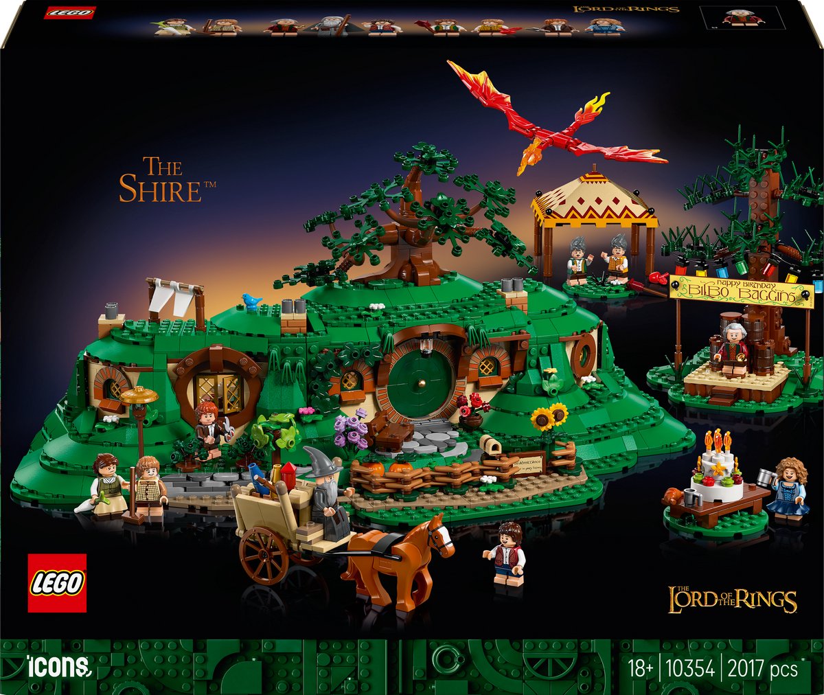 Lego icons the lord of the rings the shire - 10354