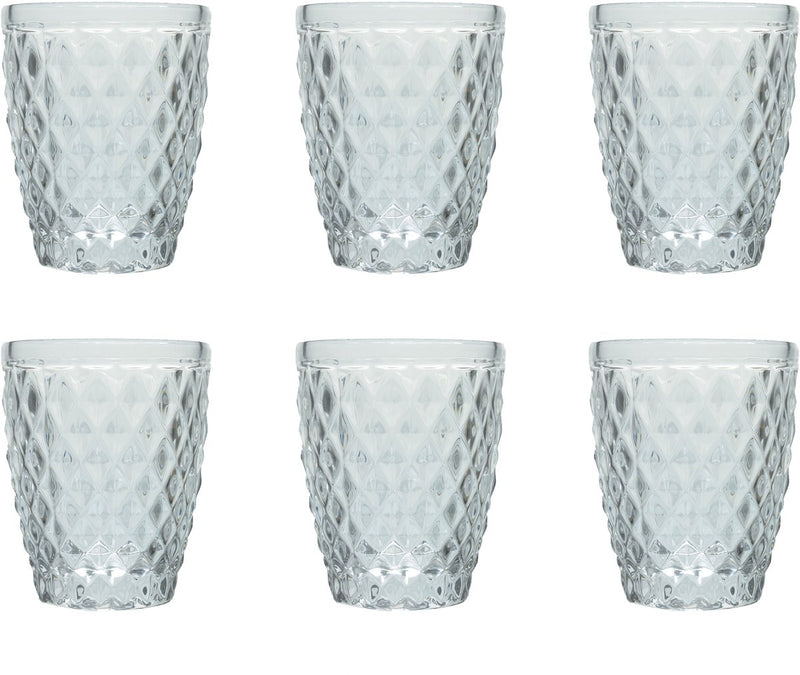 Medard de noblat - diamond - glas 22 cl - doorzichtig - 6 delig