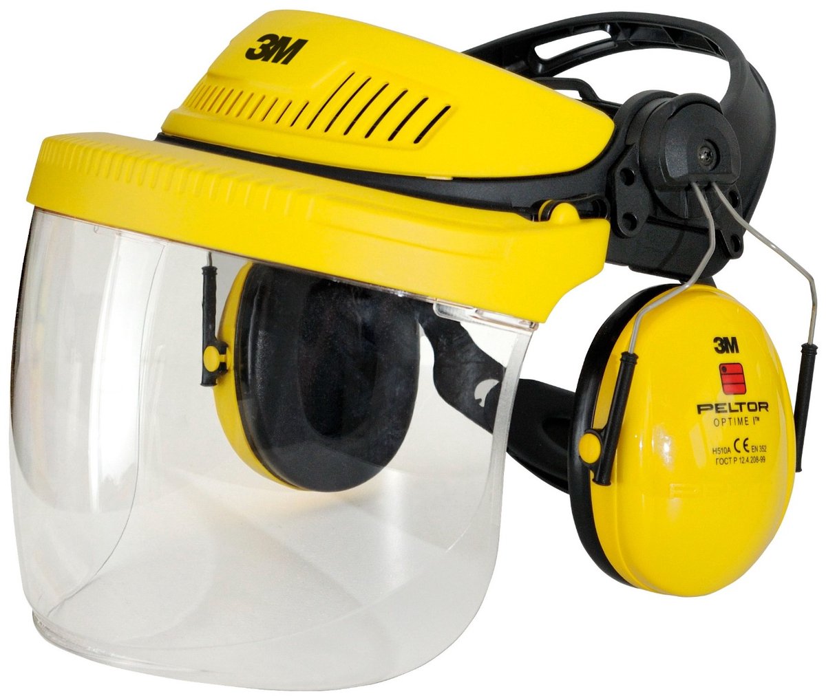 3m ™ peltor g500 hoofdsetcombinatie voor industrie - geel