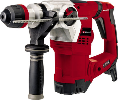 Einhell elektrische boorhamer te-rh 32 4f kit - 1250 w - aantal slagen: 4.100 min - 5 j - sds-plus - pneumatisch slagwerk - incl. 3 boren, 1 puntbeitel en 1 platte beitel - incl. transport- opbergkoffer