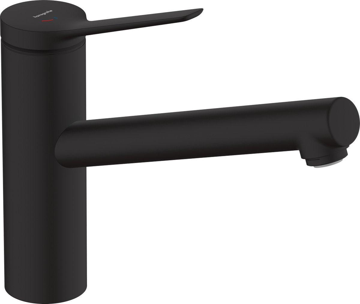 Hansgrohe zesis m33 - keukenmengkraan - ééngreeps bediening - coolstart energiebesparend - ecosmart waterbesparend - 150mm maat - 1 straalfunctie - mat zwart