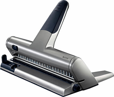 Leitz 23-gaats perforator - perforeert tot 15 vel - voor mappen en ringbanden - zilver