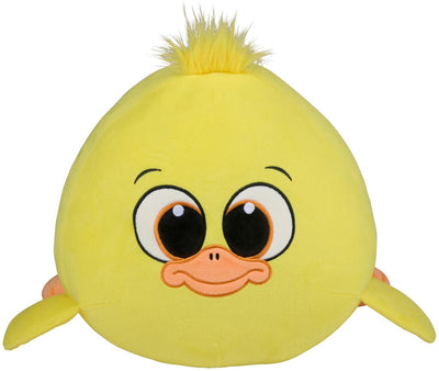 Eddy toys pluche eend knuffel dier 40 cm - zachte knuffel eend met grote ogen - gele knuffel voor baby en kind - eend knuffel voor jongens en meisjes - schattige dierenknuffel cadeau