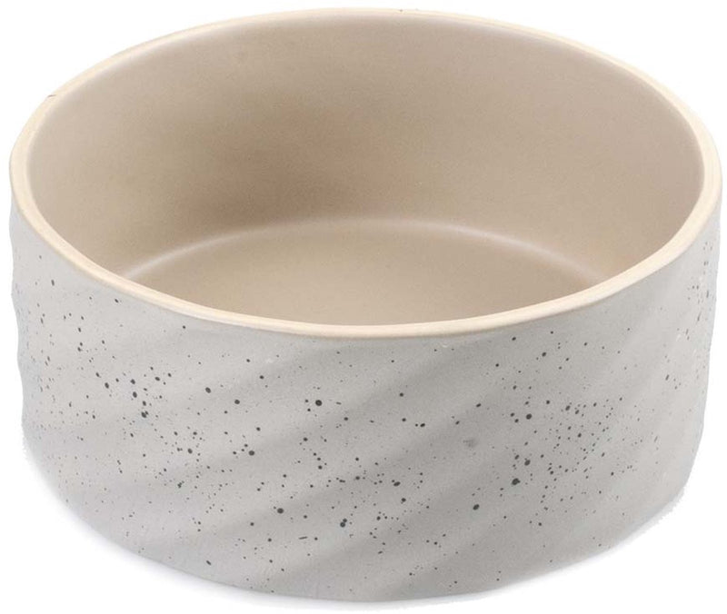 Duvo plus dinner time eetkom stone wavy dune m-1250ml-18x18x7.5cm grijsgroen