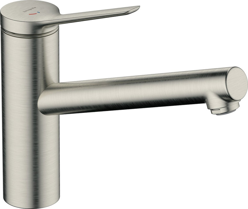 Hansgrohe zesis m33 - keukenmengkraan - ééngreeps bediening - coolstart energiebesparend - ecosmart waterbesparend - 150mm maat - 1 straalfunctie - rvs