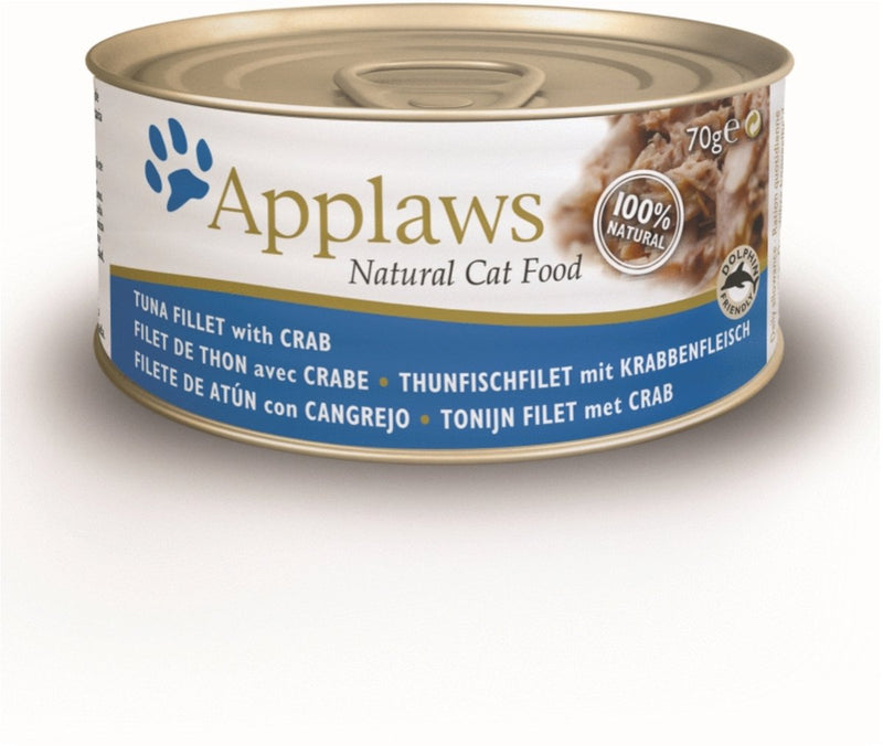 Applaws filet - kattenvoeding - tonijn - krab - 24x70g