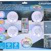 Grundig kleurveranderende draadloze ledlamp, set van 4