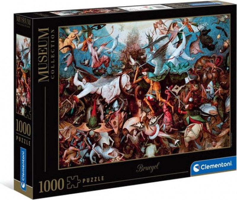 Clementoni - puzzel - 1000 stukjes - de val van de rebel engelen - kunstpuzzel voor volwassenen en kinderen
