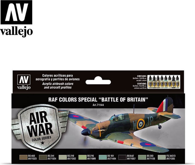 Vallejo val 71144 - model air - aw - raf battle of britain colors 8 x 17 ml