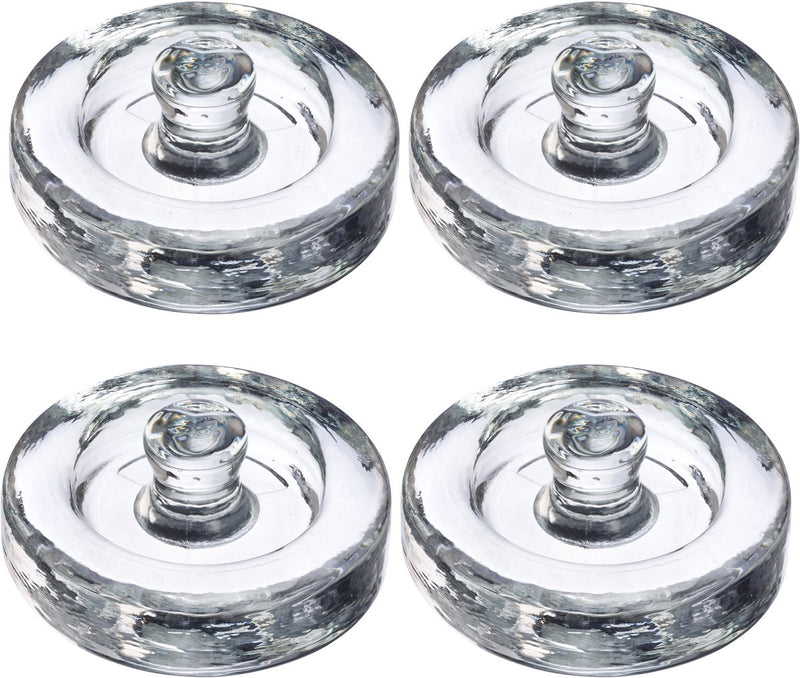Westmark gewichten voor fermentatie – set van 4 glazen gewichten voor fermentatie, accessoires voor fermentatie – glas, ø 8cm, 4 stuks