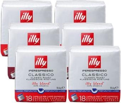 Illy - iperespresso koffie home classico lungo 6 x 18 capsules