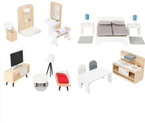 Small foot - houten poppenhuis meubeltjes complete set, 28dlg. - afbeelding 1