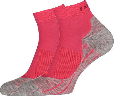 Falke ru4 short anti-blaar katoen functioneel materiaal hardloopsokken dames rood - maat 37-38