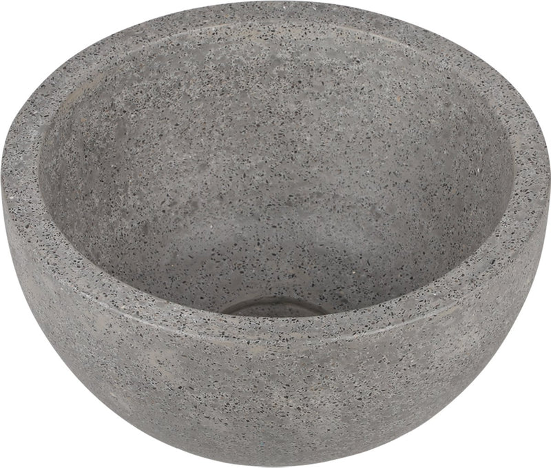 Differnz river waskom - 23x23x12cm - terrazzo grijs fijn