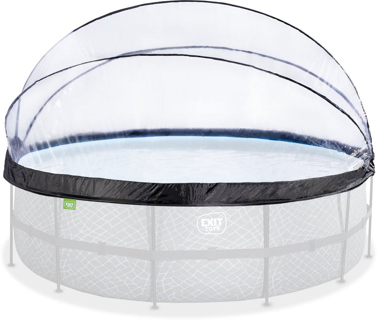 Exit toys exit zwembad overkapping eco ø488cm - zwembad dome - universeel - zwembad accessoire - weerbestendig