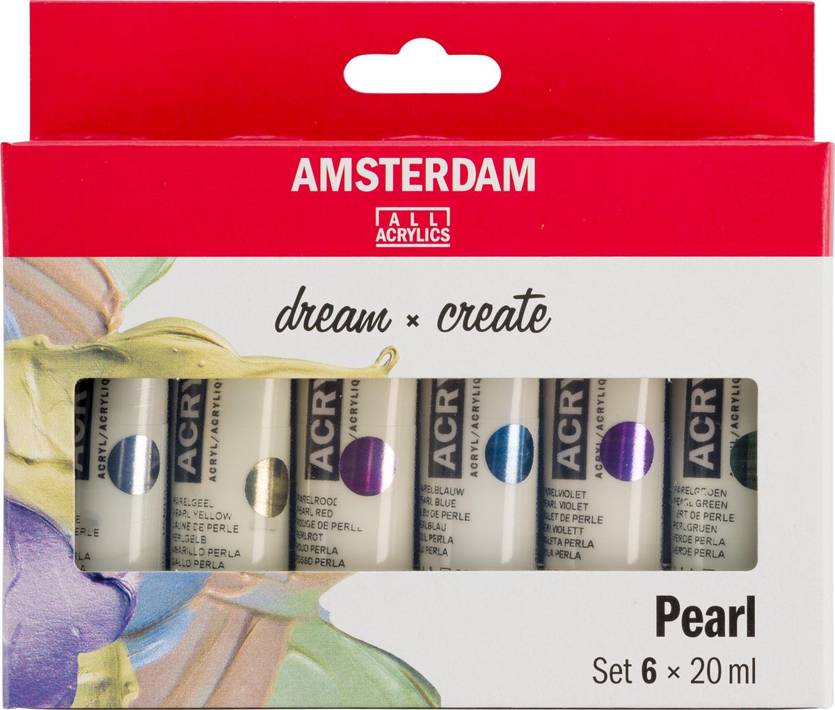 Amsterdam standard series acrylverf parelmoer set | 6 × 20 ml