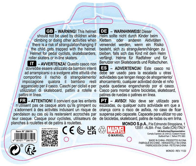 Mondo spiderman helm - verstelbaar - 52-56cm