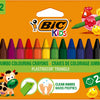 Bic kids plastidecor triangle kleurkrijt, 12st.