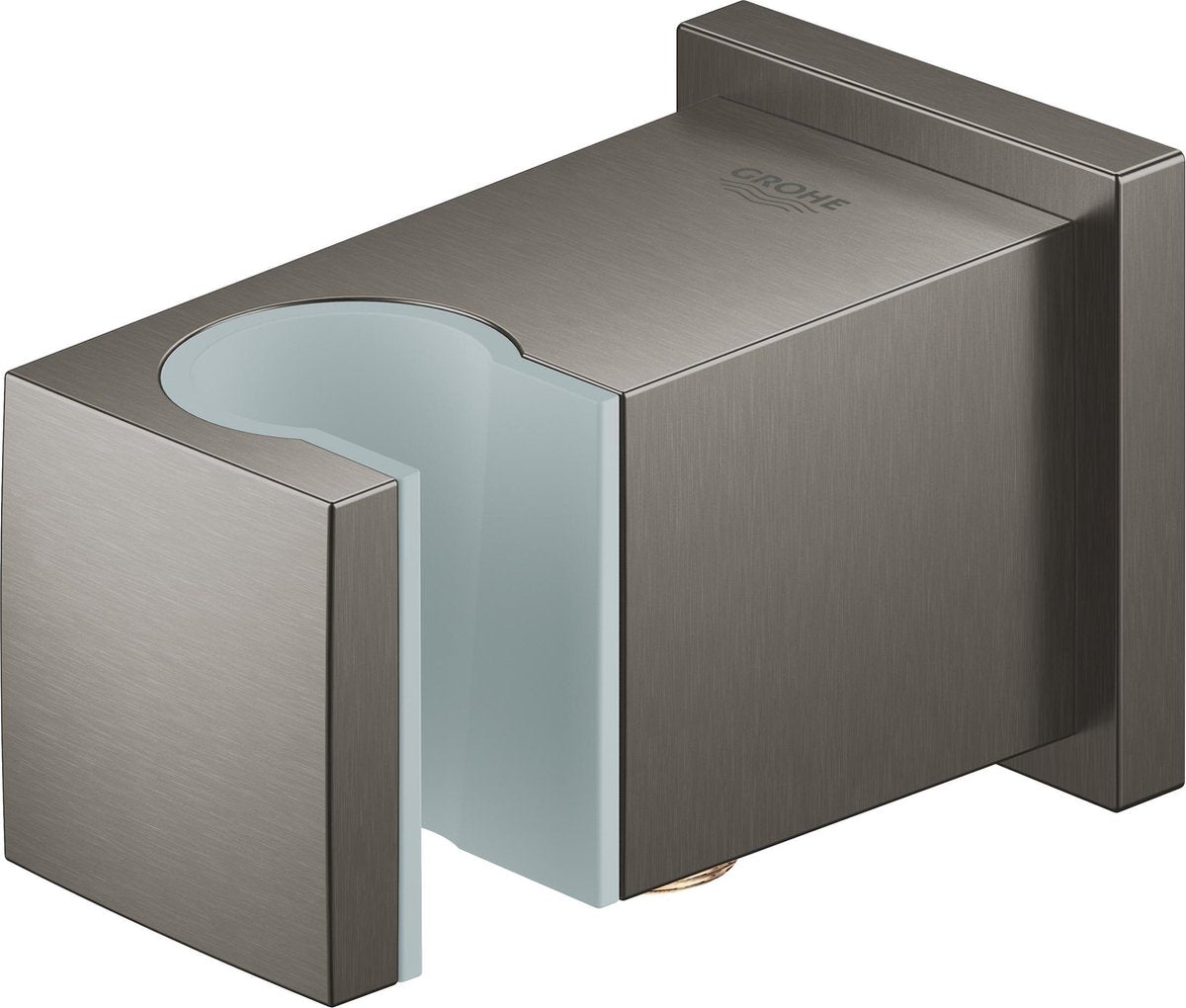 Grohe euphoria cube douche wandaansluitbocht met wandhouder - hard graphite - 26370al0