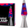I-total lavalamp - lava lamp - sfeerlamp - 40x11 cm - glas aluminium - 30w - paars met roze lava - zilvergrijs - xl2343