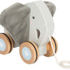 Small foot - houten trekolifant met knisperende oren