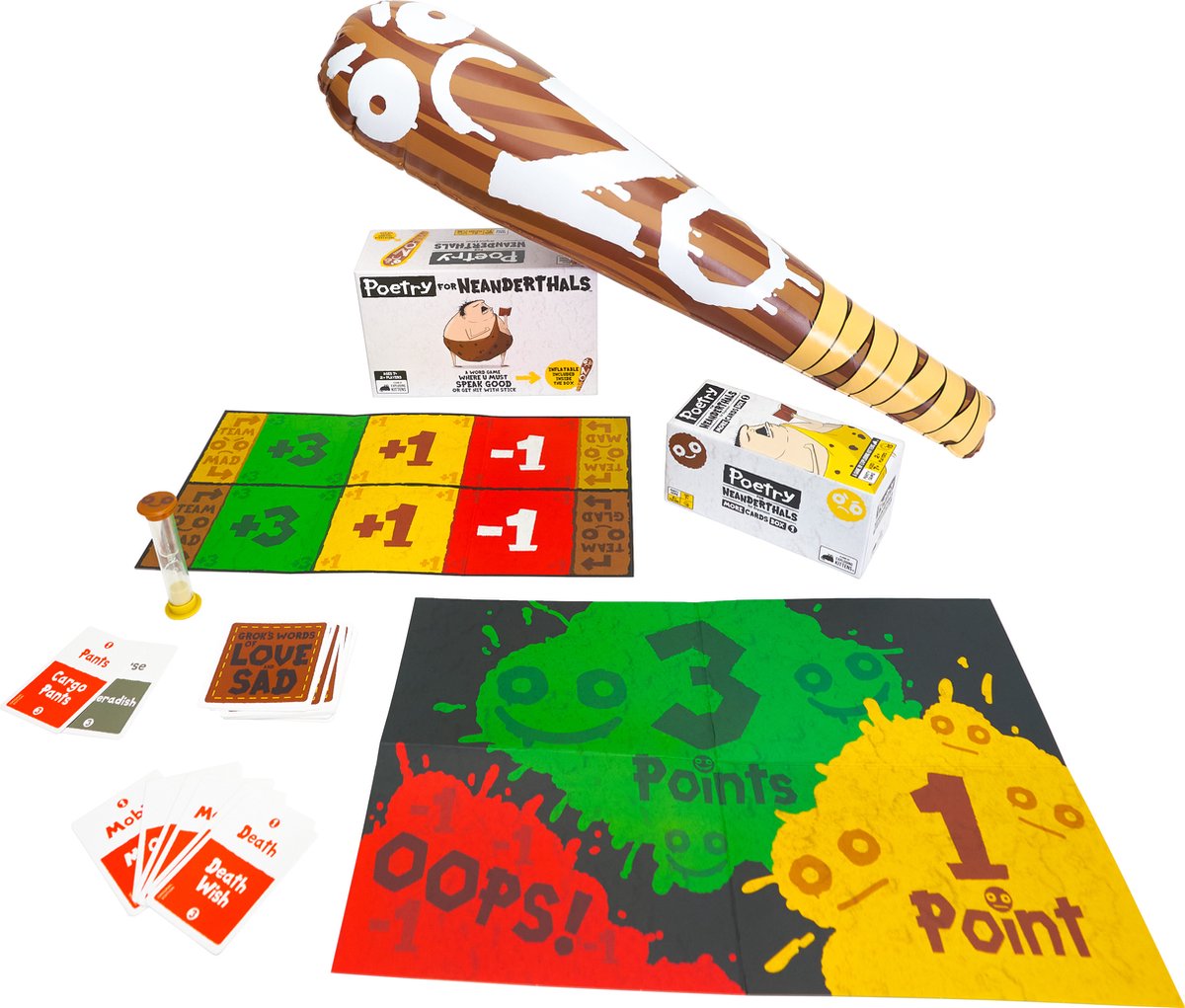 Exploding kittens poetry for neanderthals 1st expansion - uitbreiding - engelstalig kaartspel