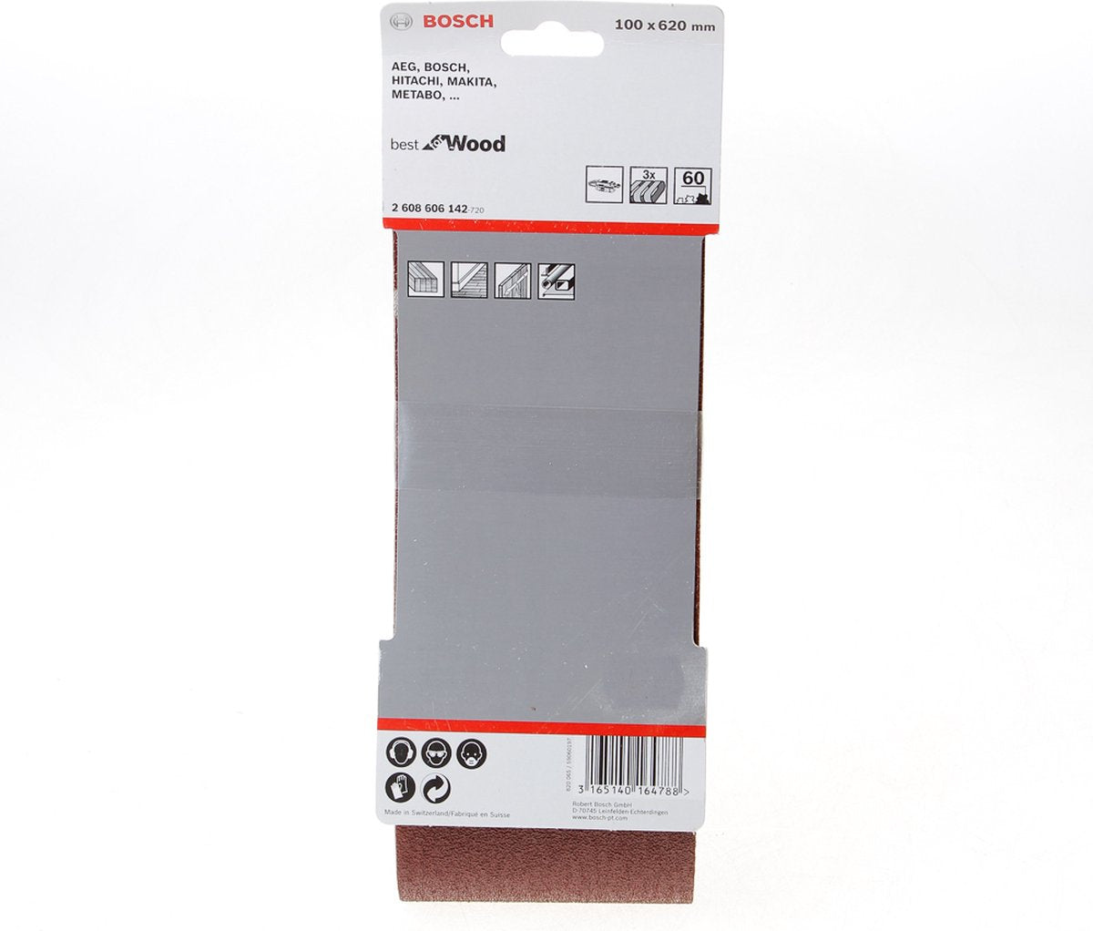 Bosch 3 banden 100x620 best wood+paint, 60