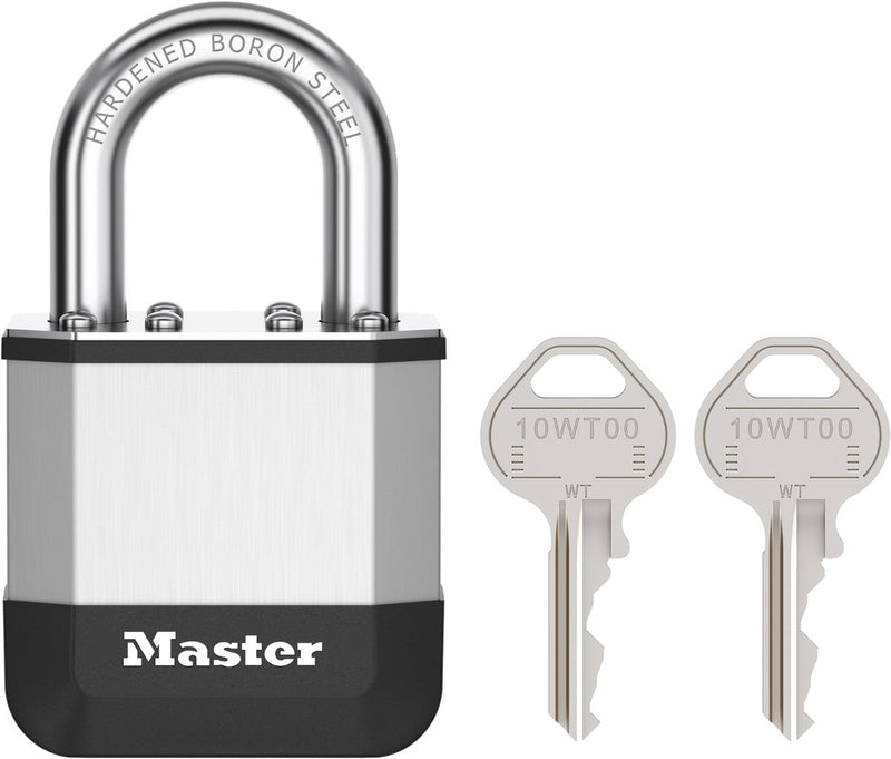 Masterlock elite - hangslot - 45mm - korte beugel - weerbestendig - inbraakwerend - buitenslot - inclusief 2 sleutels