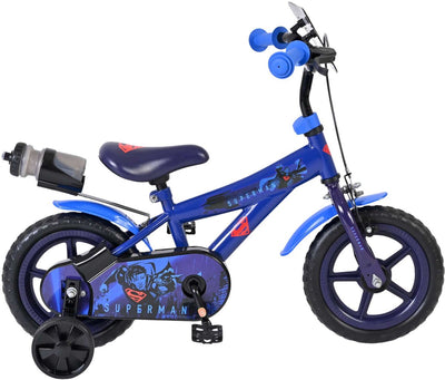 Abi superman kinderfiets - jongens - mag wheels - 12 inch - blauw